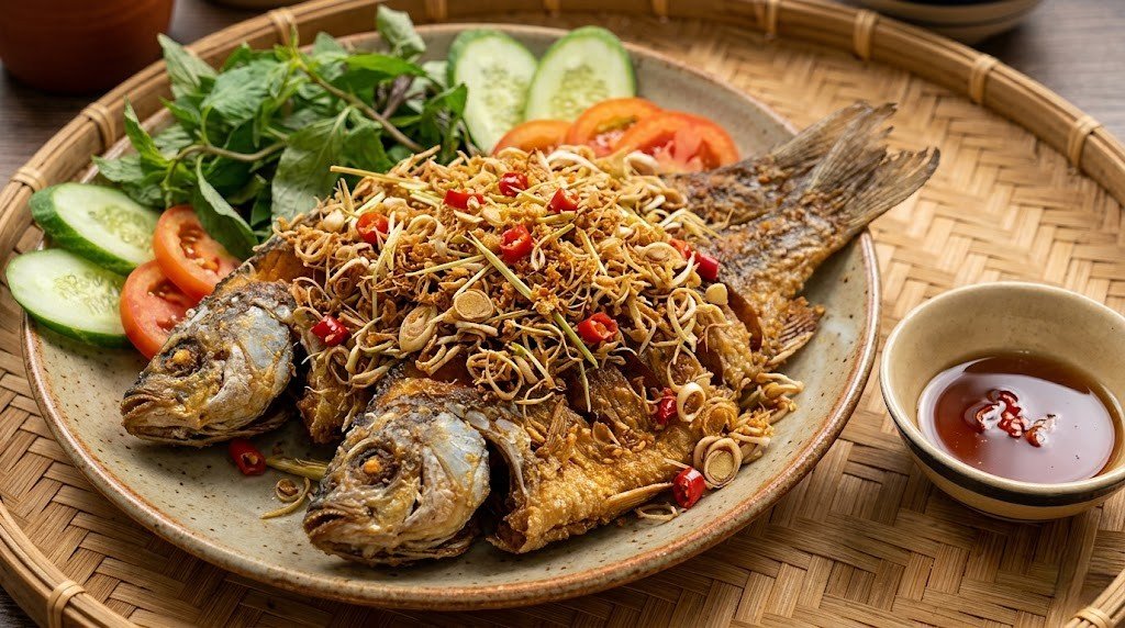 Cá Thác Lác Chiên Sả Ớt