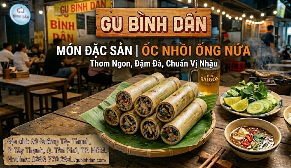 Ốc Nhồi Ống Nứa 