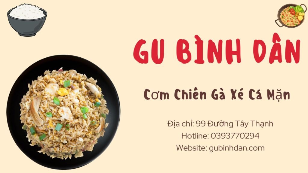 Cơm Chiên Gà Xé Cá Mặn