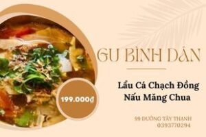 Lẩu Cá Chạch Đồng Nấu Măng Chua