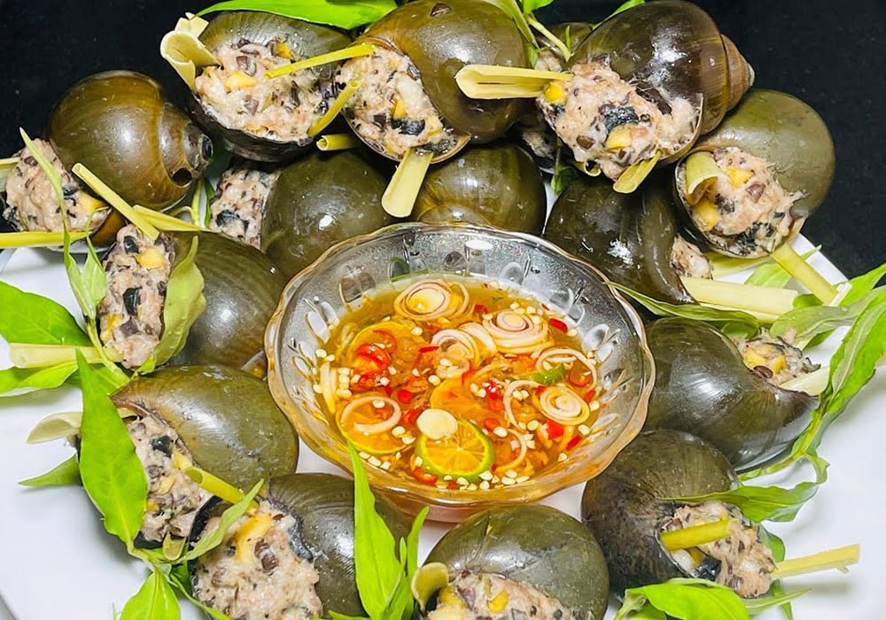 Ốc Bươu Nhồi Thịt