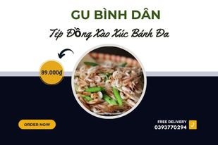 Tép Đồng Xào Xúc Bánh Đa