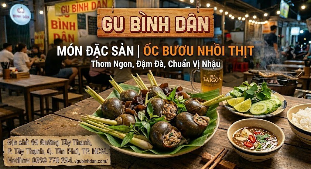 Ốc Bươu Nhồi Thịt
