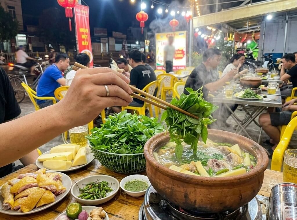 Không gian quán ăn thiết kế thoáng đãng