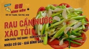 Rau Cần Nước Xào Tỏi