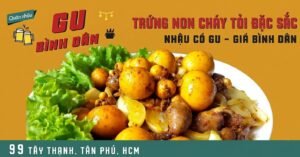 Trứng Non Cháy Tỏi