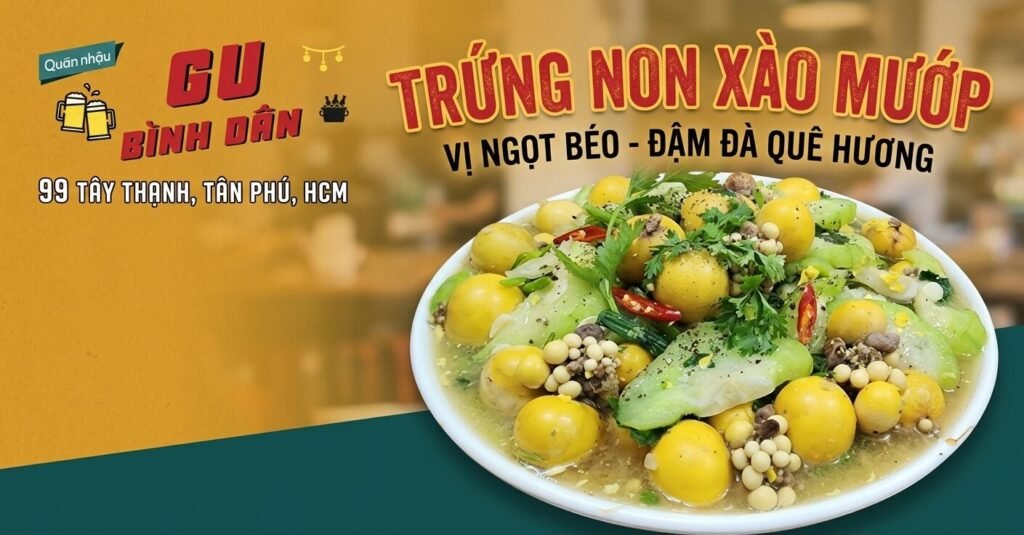 Trứng Non Xào Mướp